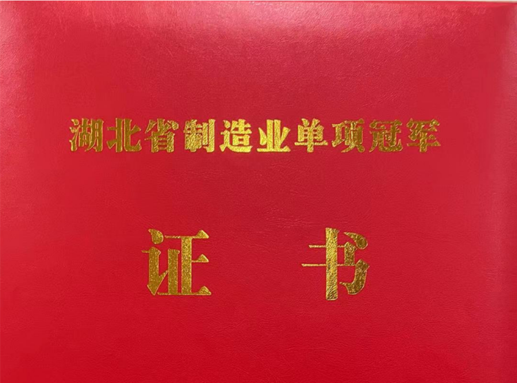 武漢仕全興榮獲湖北省制造業(yè)單項(xiàng)冠軍產(chǎn)品